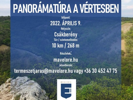 Természetjárás - panorámatúrát szervez a MÁV Előre a Vértesben